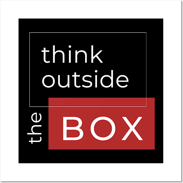 Think Outside the Box Wall Art by CondorSky